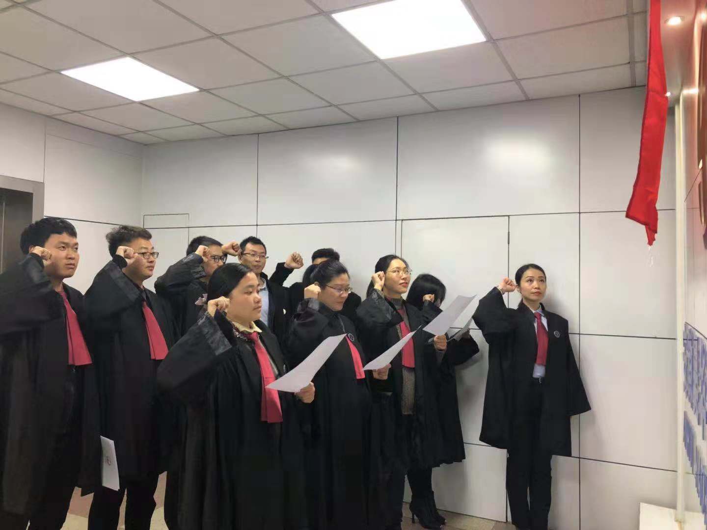 安徽昊华律师事务所组织全体律师宣誓活动